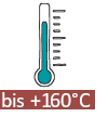 bis 160°C