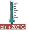 bis 200°C