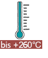bis 260°C