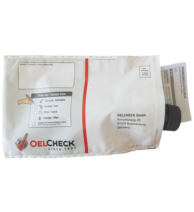 Oelcheck Ölanalyse - Gasmotorenöl / 1 Stück