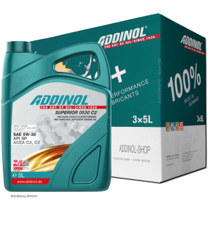 Addinol Motoröl 5w30 Superior 0530 C2 / 3 x 5 Liter