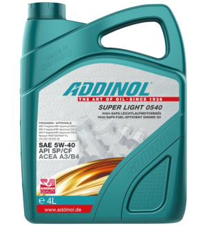 Addinol Motoröl 5w40 Super Light 0540 / 4 Liter