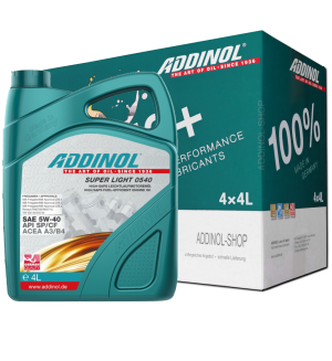 Addinol Motoröl 5w40 Super Light 0540 / 4 x 4 Liter
