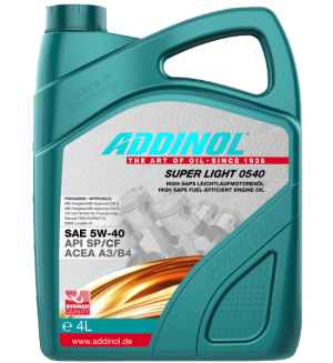 Addinol Motoröl 5w40 Super Light 0540 / 4 Liter
