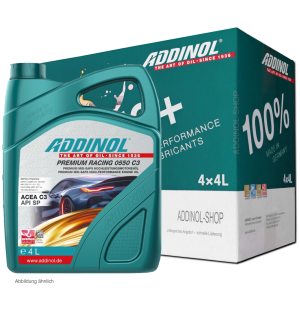 Addinol Motoröl 5w50 Premium Racing 0550 C3 / 4 x 4 Liter