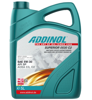 Addinol Motoröl 5w30 Superior 0530 C2 5 Liter Kanister Vorderseite